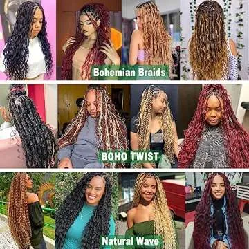 BATISI 30 Inch Ocean Wave Crochet Hair For Black Women