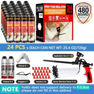 LISRUX Spray Foam Insulation - Eco-Friendly Heat Seal