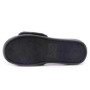 Crazy Lady Women's LOVE Slippers Fuzzy Fluffy Memory Foam House Shoes Open Toe Indoor and Outdoor (01/Rose, 6-7 M US)