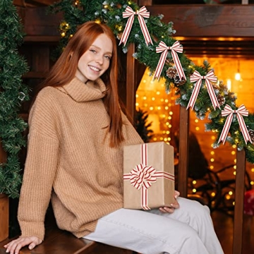 Natural Cotton Stripes Ribbon for DIY Crafts 16 Yards