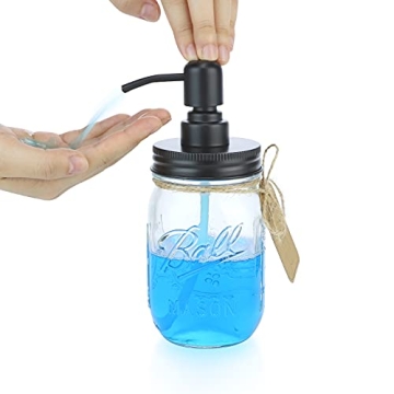 IMAVO Mason Jar Bathroom Accessory Set - 4 Pcs Stylish Decor