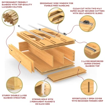 Organize Kitchen with KitOrg Bamboo Foil Wrap Organizer