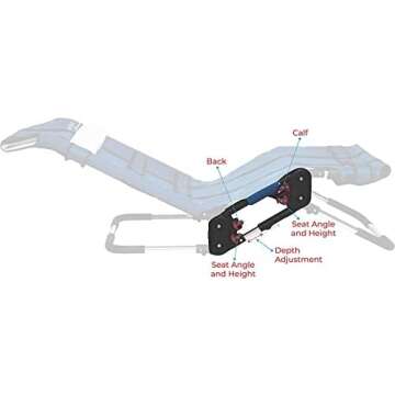 Anchor Pediatric Bath Chair for Kids with Special Needs by Circle Specialty- Adjustable Bath Chair for Children & Teens- Fast-Drying Mesh Fabric, Head Rest, Support Bars, Positioning Straps (Small)