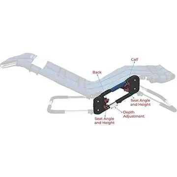 Anchor Pediatric Bath Chair for Kids with Special Needs by Circle Specialty- Adjustable Bath Chair for Children & Teens- Fast-Drying Mesh Fabric, Head Rest, Support Bars, Positioning Straps (Small)