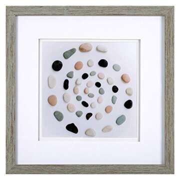 Everly Hart 9-Piece Gray Square Photo Frame Set