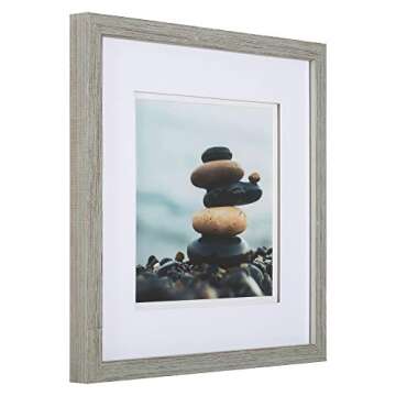 Everly Hart 9-Piece Gray Square Photo Frame Set