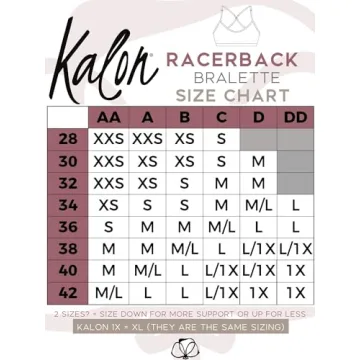 Kalon Wireless 4 Pack Comfortable Racerback Bralettes