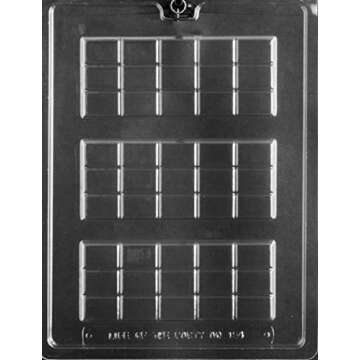 Grandmama's Goodies AO154 Break Apart Chocolate Candy Bar Mold with Exclusive Molding Instructions