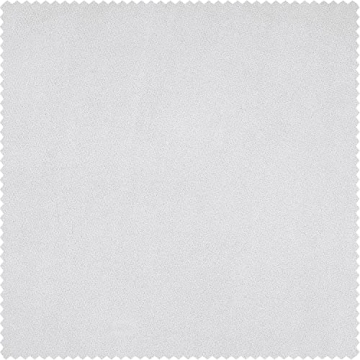 HPD Velvet Room Darkening Curtains in Pillow White