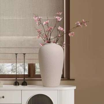 Kokrose Rustic Ceramic Table Vase - Vintage Terracotta Charm