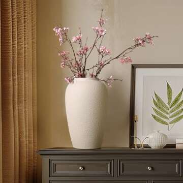 Kokrose Rustic Ceramic Table Vase - Vintage Terracotta Charm