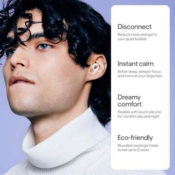 Loop Quiet 2 Ear Plugs – Ultra-Comfy Reusable Noise-Reducing Earplugs for Sleep, Deep Focus, Trave...