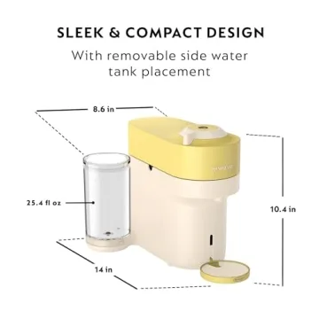 Nespresso Limited-Edition Vertuo Pop+ Coffee and Espresso Maker by De'Longhi, Pastel Yellow (Renewed...