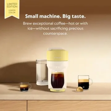 Nespresso Vertuo Pop+ Coffee Maker in Pastel Yellow