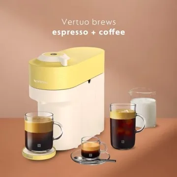 Nespresso Vertuo Pop+ Coffee Maker in Pastel Yellow