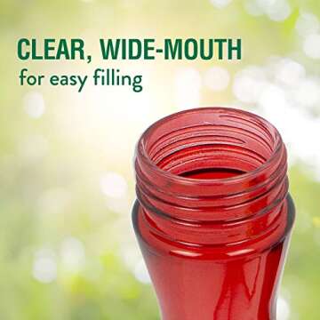 Perky-Pet Hummingbird Feeder with Bee Guards & Ant Moat