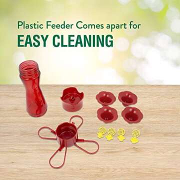 Perky-Pet Hummingbird Feeder with Bee Guards & Ant Moat