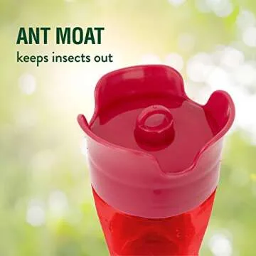 Perky-Pet Hummingbird Feeder with Bee Guards & Ant Moat
