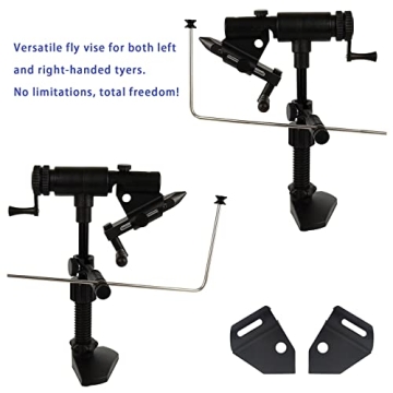 Riverruns II Fly Tying Vise - Rotary, Versatile & Durable