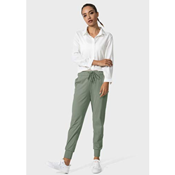 SANTINY Women's Joggers with Pockets for Yoga and Casual Wear