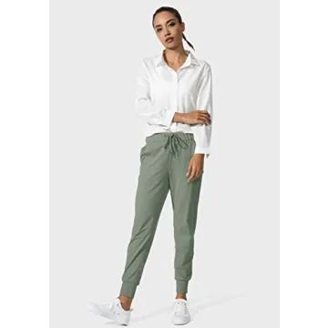 SANTINY Women's Joggers with Pockets for Yoga and Casual Wear