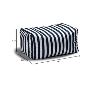 Stylish Jaxx Leon Outdoor Bean Bag Ottoman for Comfort