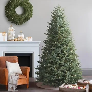 Balsam Hill 7ft Pre-Lit European Silver Fir Artificial Christmas Tree