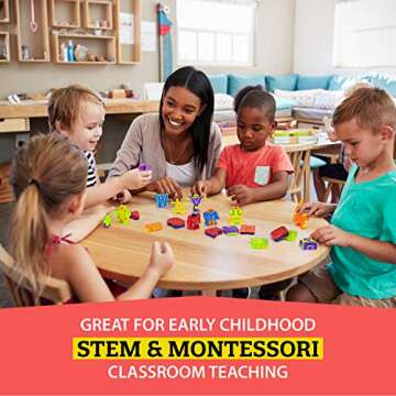 BleuZoo Alphabet Robots Action Figure Alpha-Bots Educational ABC Letters Preschool Learning Stem Montessori Classroom Teaching Toy for Kids Toddlers - 26 Pieces