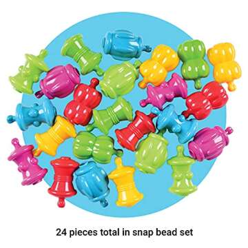 STEM Snap Beads for Kids: Safe & Colorful Developmental Toy