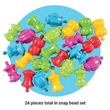 STEM Snap Beads for Kids: Safe & Colorful Developmental Toy