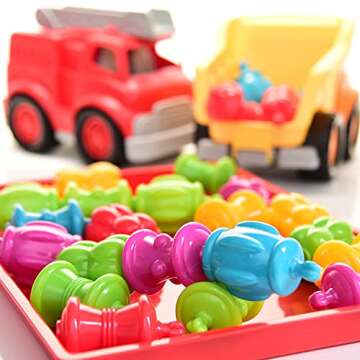 STEM Snap Beads for Kids: Safe & Colorful Developmental Toy