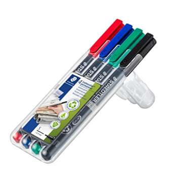 Staedtler Permanent Markers (STD313WP4A6), Pack of 4 pens