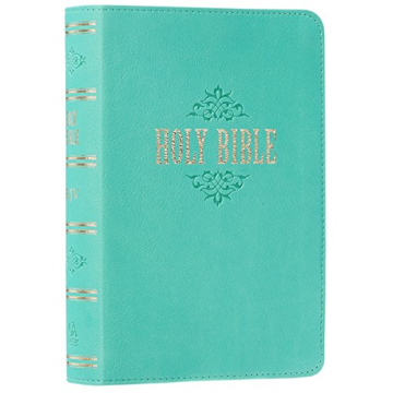 KJV Holy Bible, Compact Large Print Faux Leather Red Letter Edition - Ribbon Marker, King James Vers...