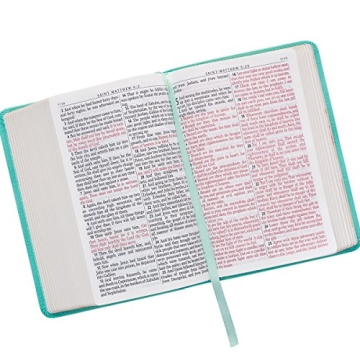 KJV Compact Large Print Bible in Beautiful Robin's Egg Blue