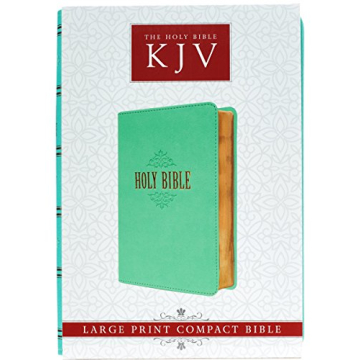 KJV Compact Large Print Bible in Beautiful Robin's Egg Blue