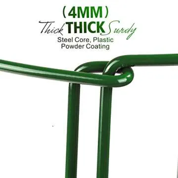 LEOBRO Plant Support Stakes, 4 PCS Plant Stakes, Plant Support, Peony Cages and Supports, Garden Stakes, Plant Holder, Plant Stakes for Outdoor Plants, Peony Hydrangea Support Cage, 9.8" W x 15.7" H