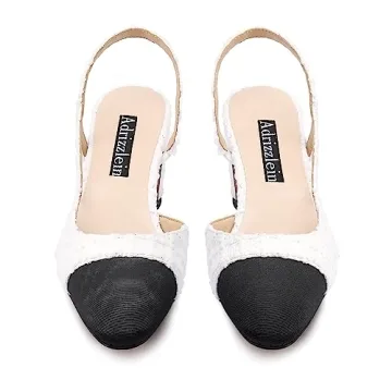 Adrizzlein Women’s Slingback Pumps - Elegant & Comfortable