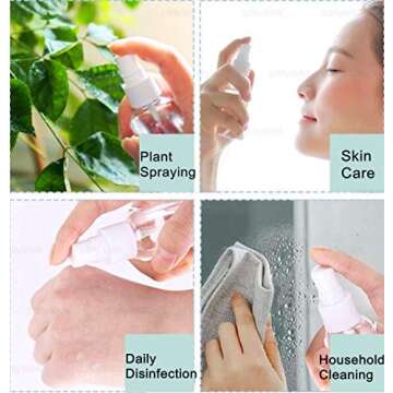 Portable SINIDE 30ml Spray Bottles for Travel & Beauty Needs