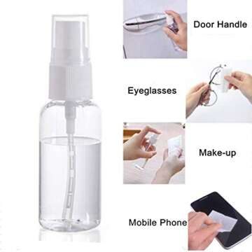 Portable SINIDE 30ml Spray Bottles for Travel & Beauty Needs