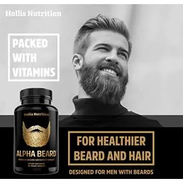 ALPHA BEARD Growth Vitamins for Fuller, Healthier Beards