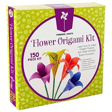 Vibrant Origami Flower Kit for Kids: Creative Crafting Fun
