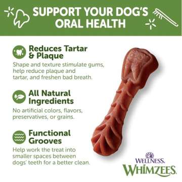 Whimzees Dog Dental Treats for Small Dogs in 24 Count