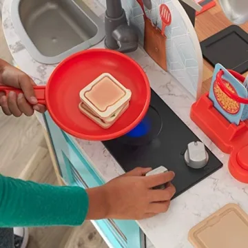 KidKraft Alexa Wooden Kitchen & Market Interactive Play Set