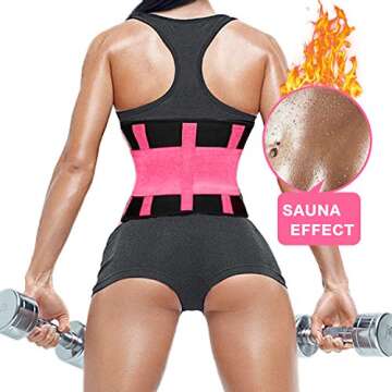 Jueachy Women Waist Trainer Waist Trimmer Sport Girdle Belt Breathable Belly Band Stomach Shaper for Women