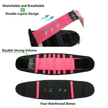 Jueachy Women Waist Trainer Waist Trimmer Sport Girdle Belt Breathable Belly Band Stomach Shaper for Women