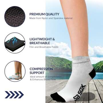 SB SOX Compression Running Socks for All-Day Performance