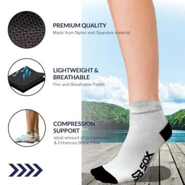 SB SOX Compression Running Socks for All-Day Performance