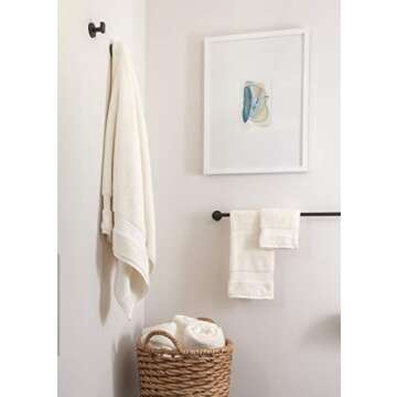 100% Organic Cotton Bath Towel Set | Bathroom Luxury Towel Set of 6 | GOTS Certified | Hotel Premium...