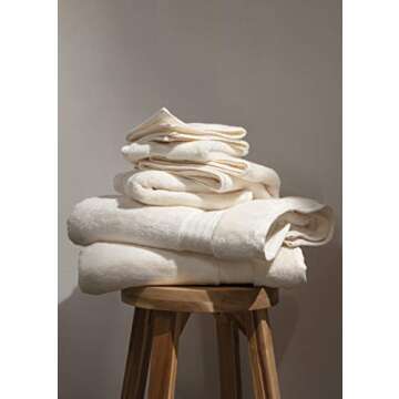 Organic Cotton Bath Towel Set of 6 | Luxurious & Eco-Friendly