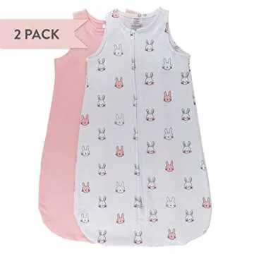 Ely's & Co. 2-Pack Baby Wearable Blankets for Girls